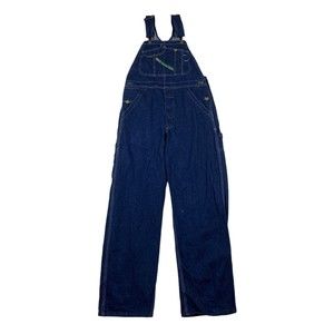 Key Imperial Vintage Aristocrat Carpenter Blue Denim Bib Overalls 30x30 USA Made